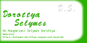 dorottya selymes business card